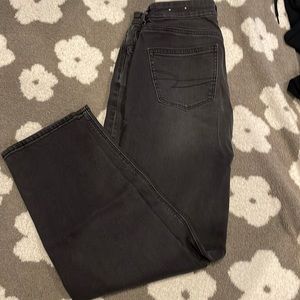 Black high waisted mom jeans